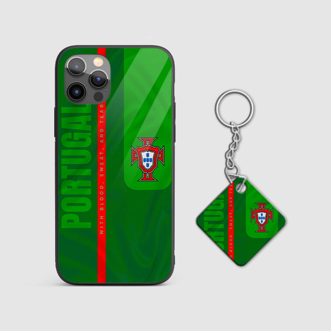 Portugal team protective mobile cover with Keychain