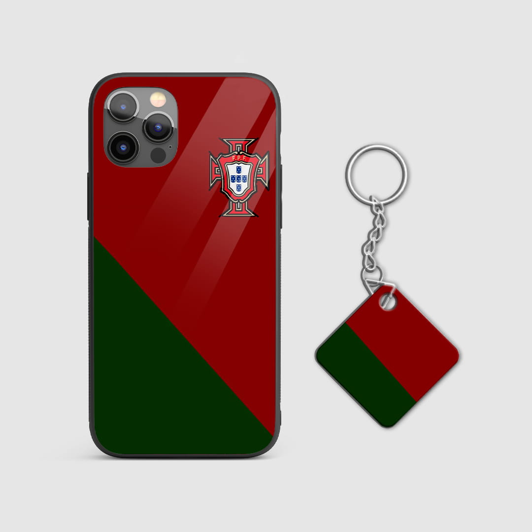 Portugal national team protective mobile cover with Keychain