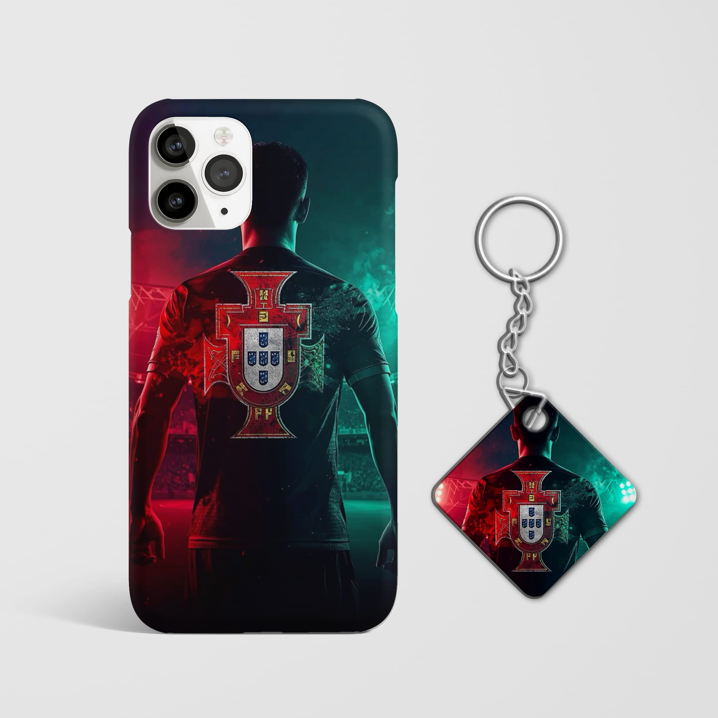Portugal FPF mobile phone cover with Keychain