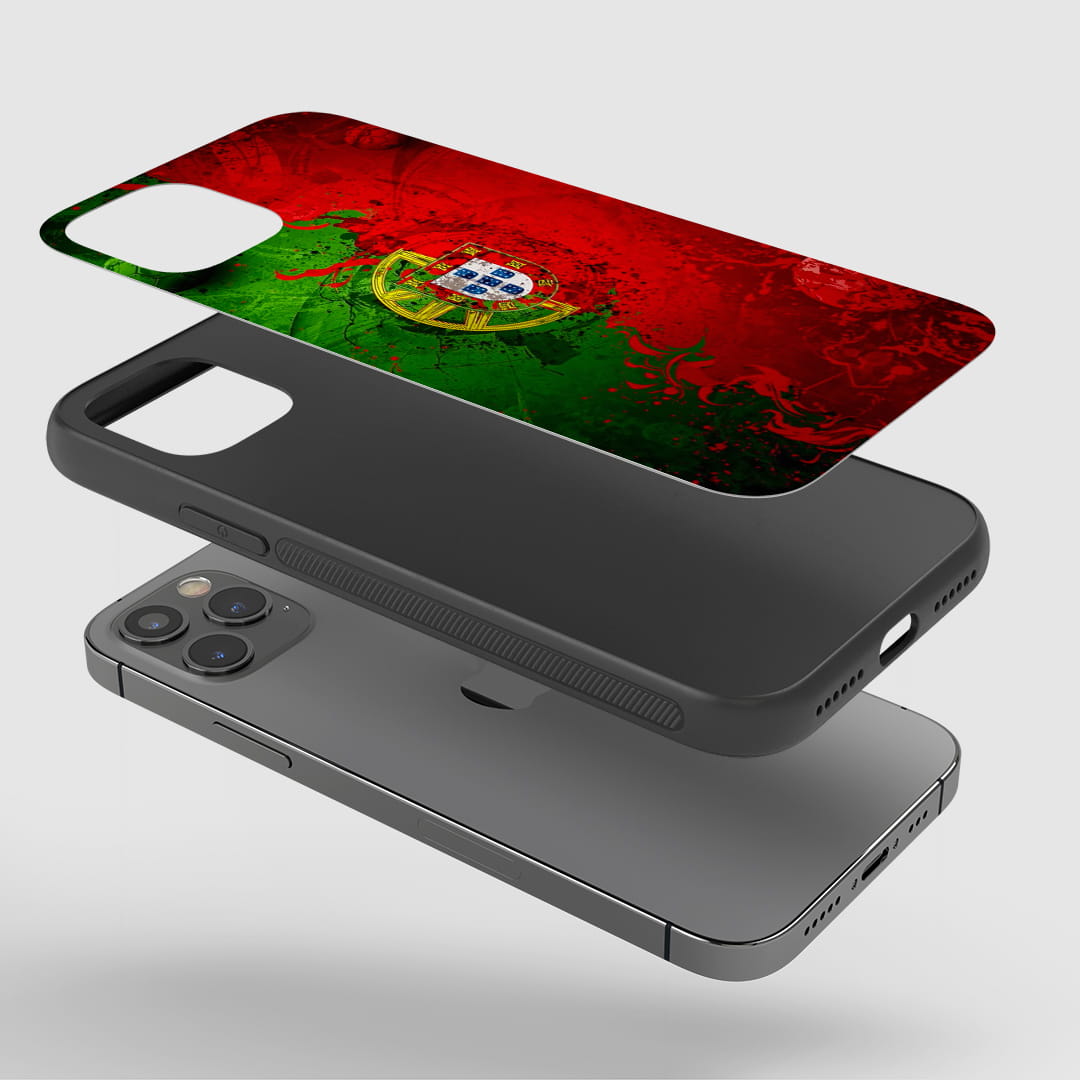 Shockproof Portugal Flag Crest phone case