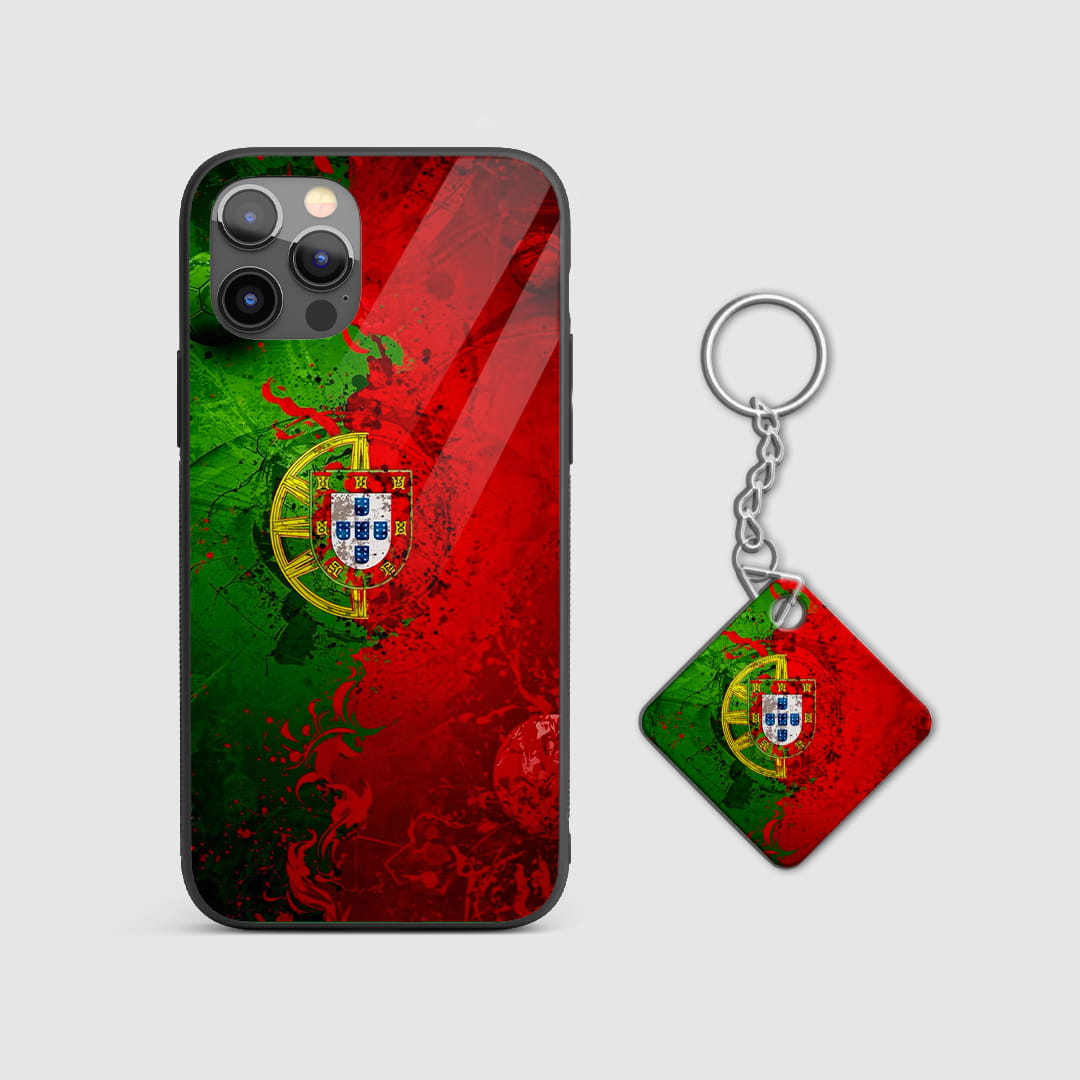Portugal national team protective mobile cover with Keychain