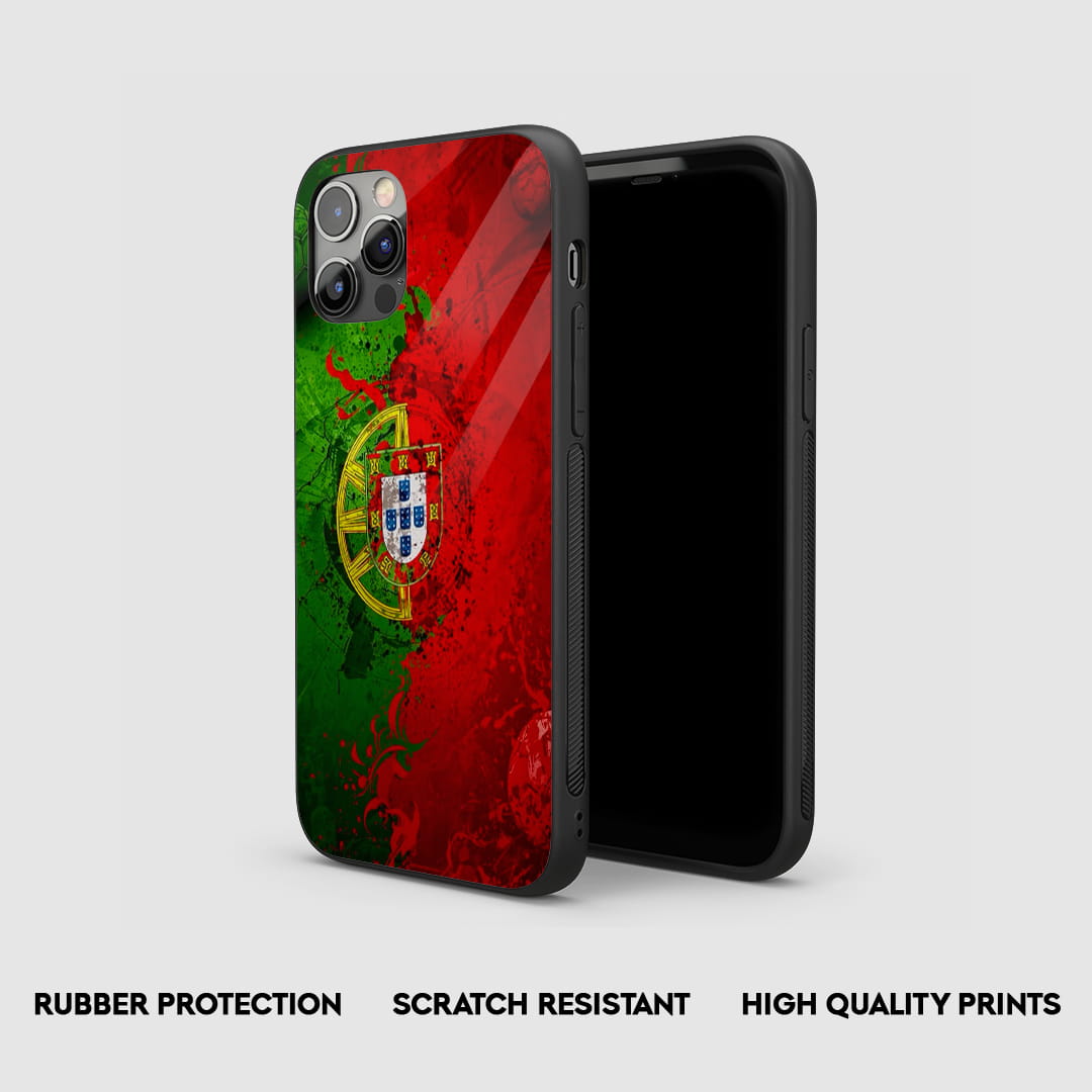 Portugal flag crest football silicone phone case