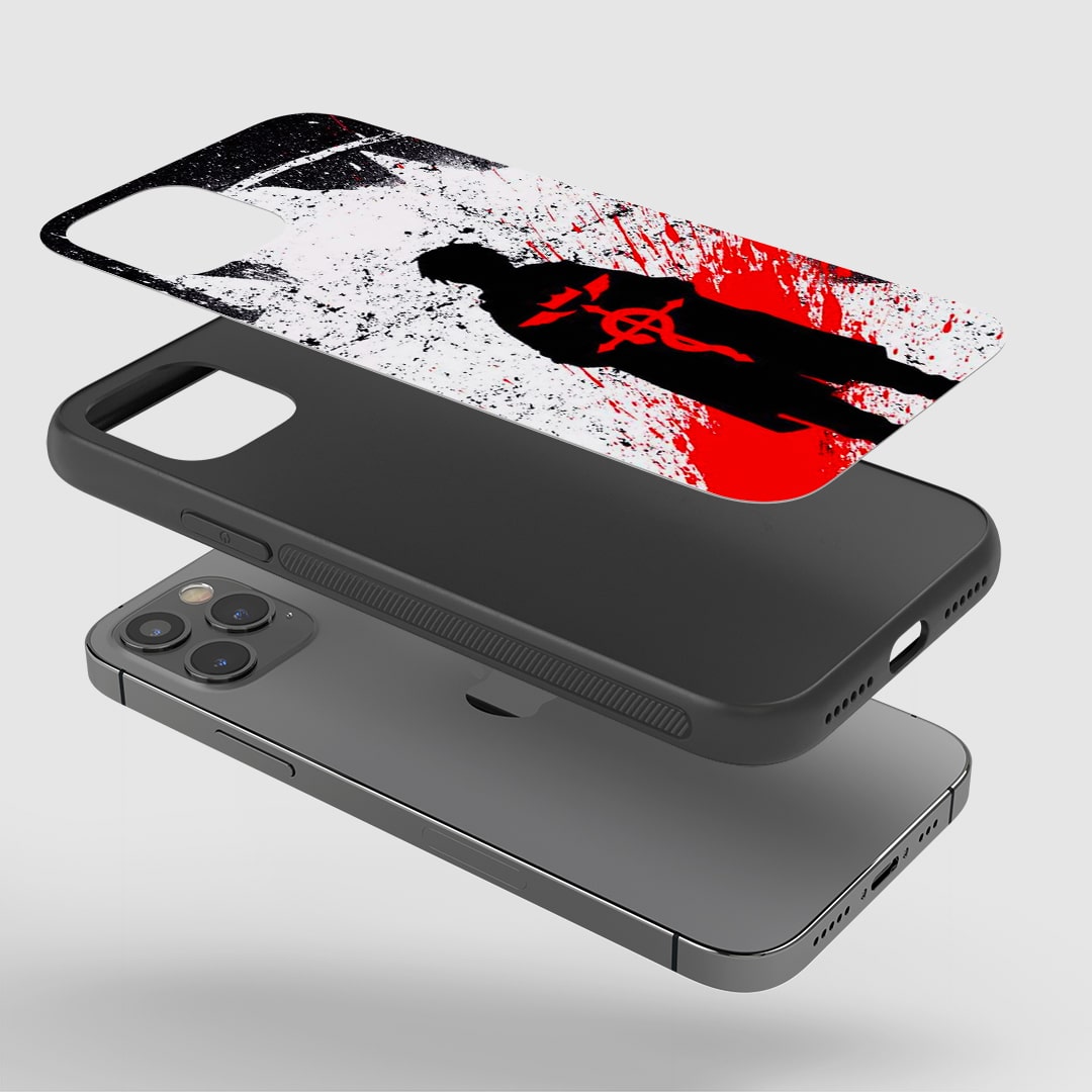 Durable armored phone case with minimalist artwork