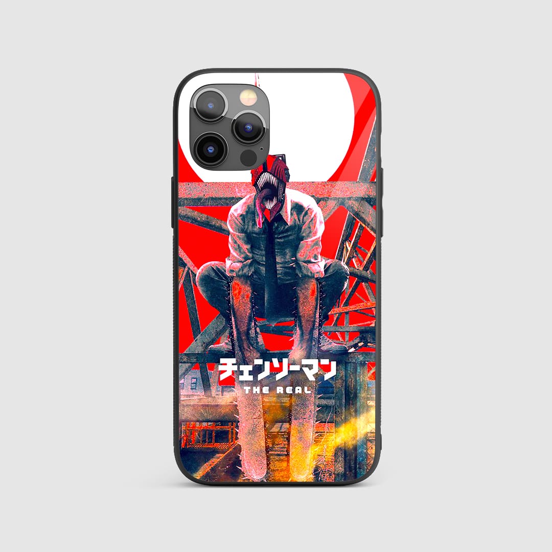 Red Rising Denji Silicone Armored Phone Case front design