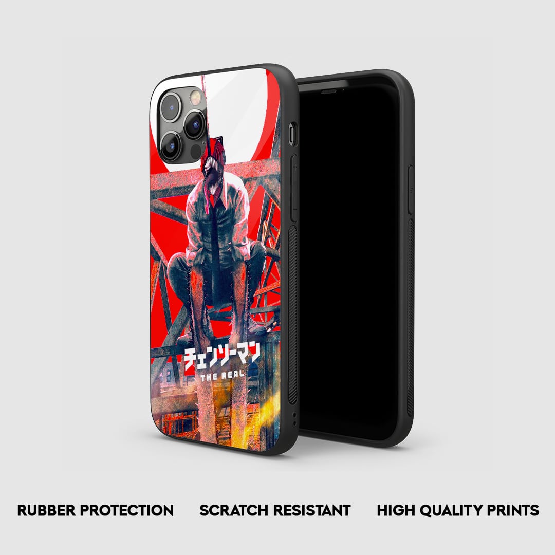 Side angle of Red Rising Denji Chainsaw Man anime armored case