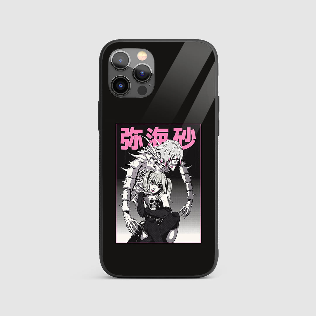 Rem Death Note Silicone Armored Phone Case featuring detailed artwork of Rem, the Shinigami.
