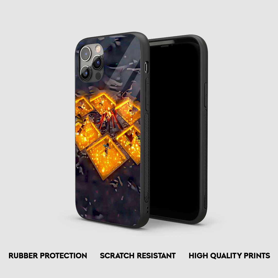 Anime Rengoku vs Akaza battle phone cover