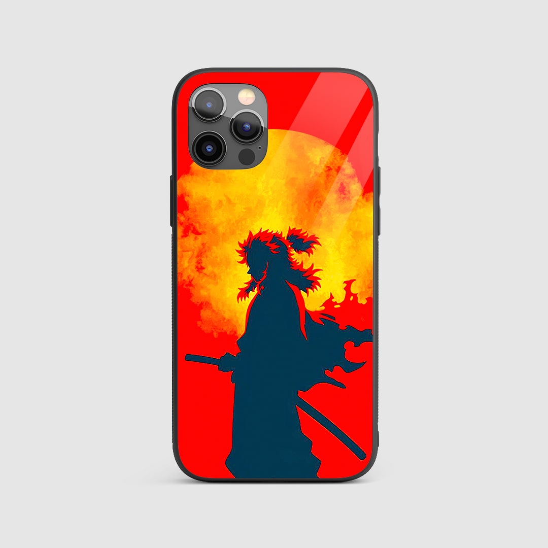 Rengoku Sun Flame Anime Silicone Armored Phone Case
