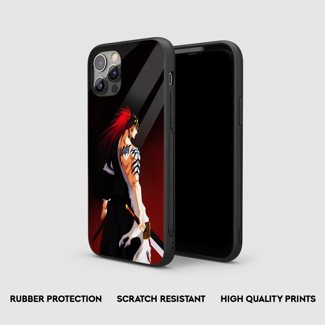 Side view of the Renji Minimal Armored Phone Case, highlighting its thick, protective silicone material.