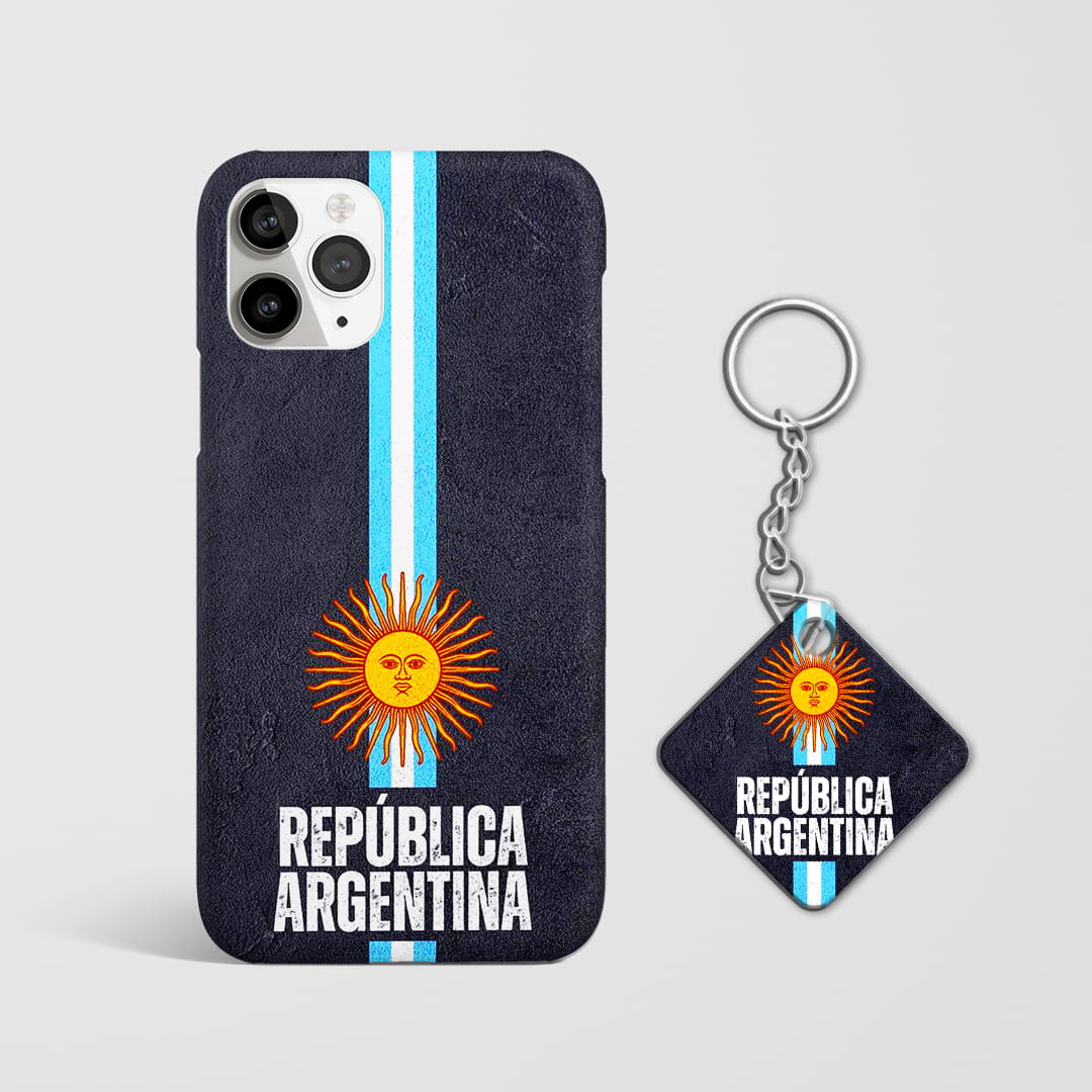 Argentina national team mobile phone cover with Keychain