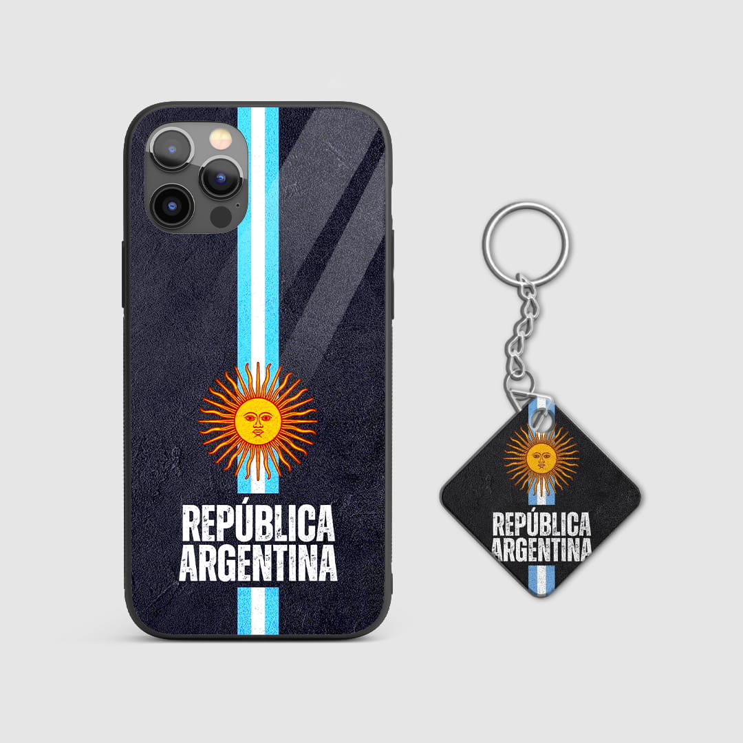 Argentina national team protective mobile cover with Keychain