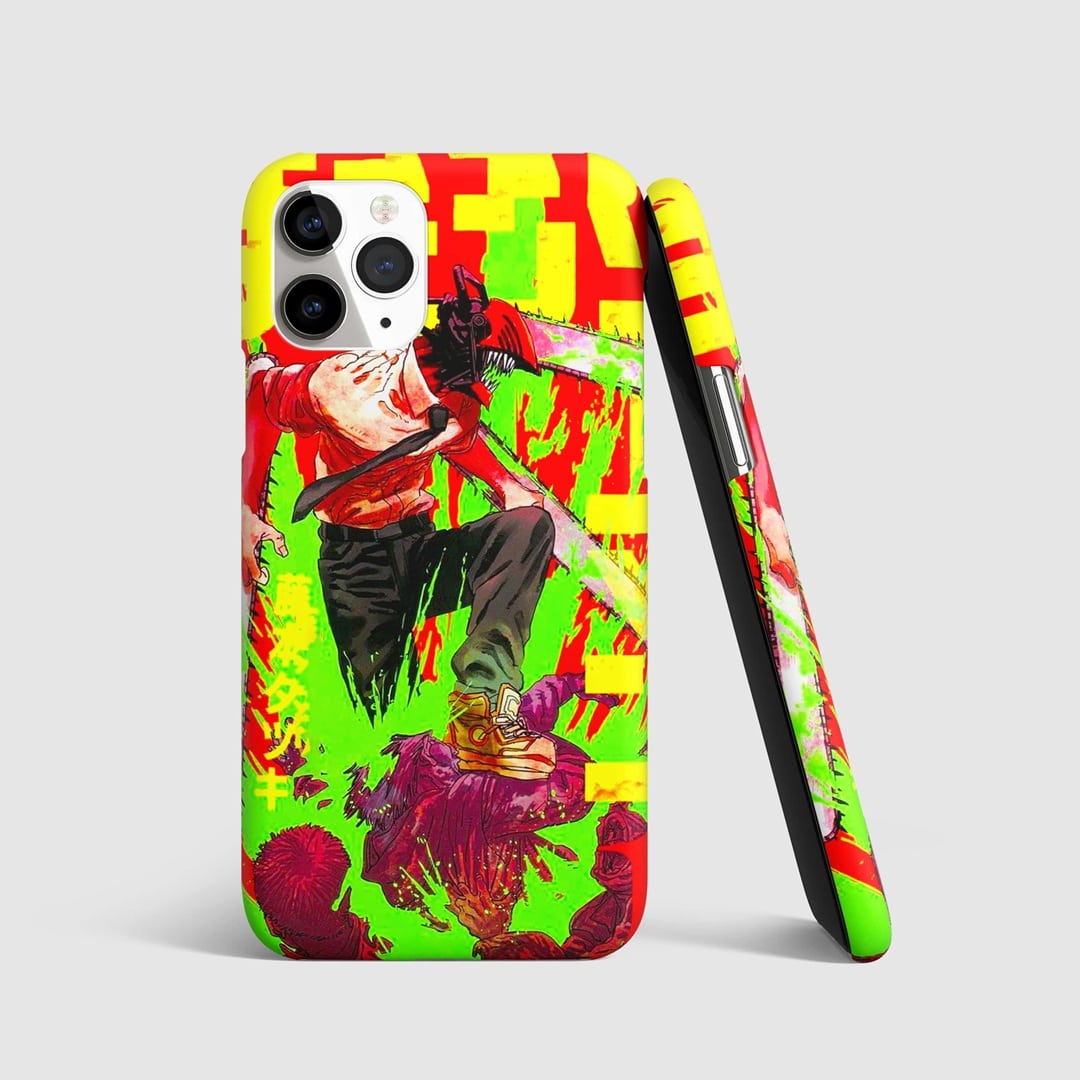 Retro Manga Fury Phone Cover front artwork design