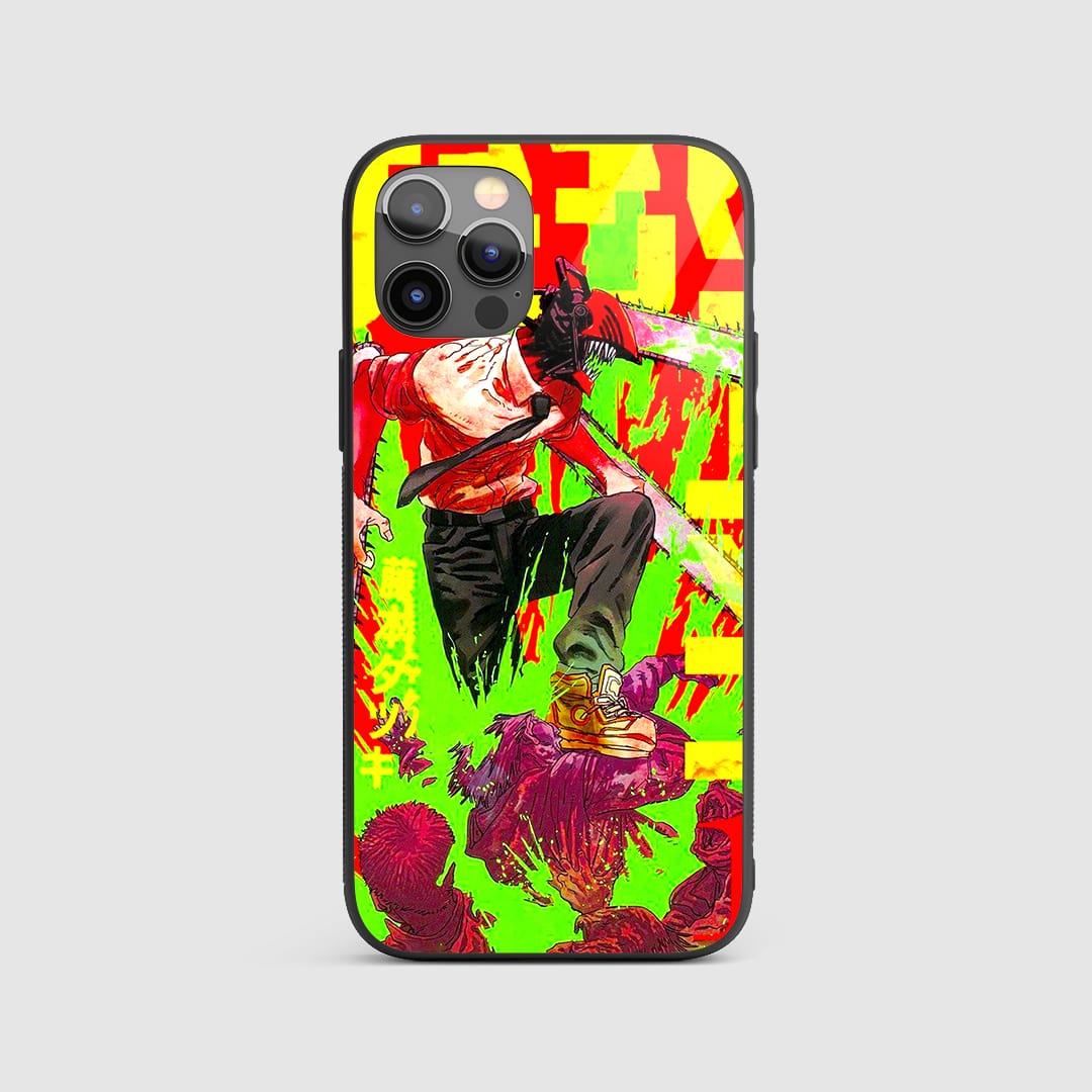 Retro Manga Fury Silicone Armored Phone Case front design