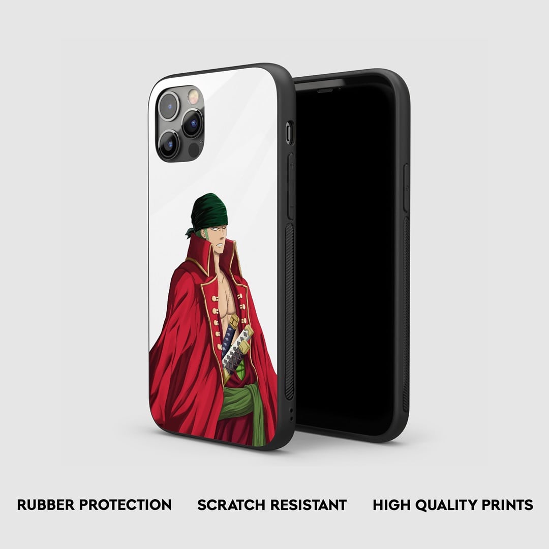 Side view of the Roronoa Sword Armored Phone Case, emphasizing its thick, protective silicone.