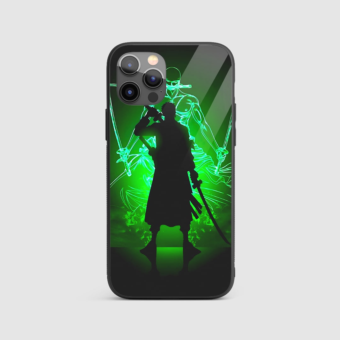 Roronoa Zoro Neon Silicone Armored Phone Case One Piece