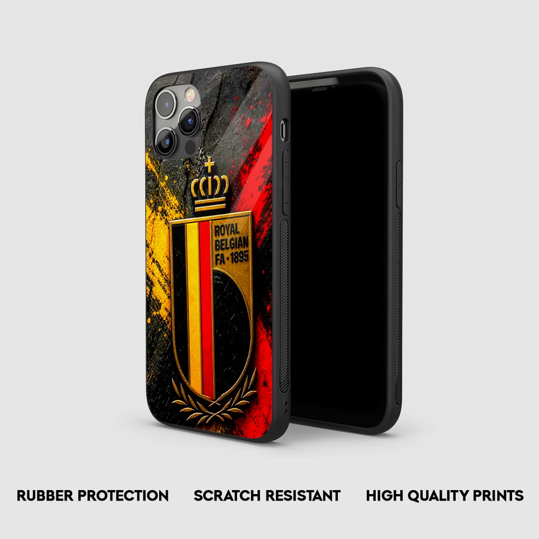 Belgium football crest silicone phone case