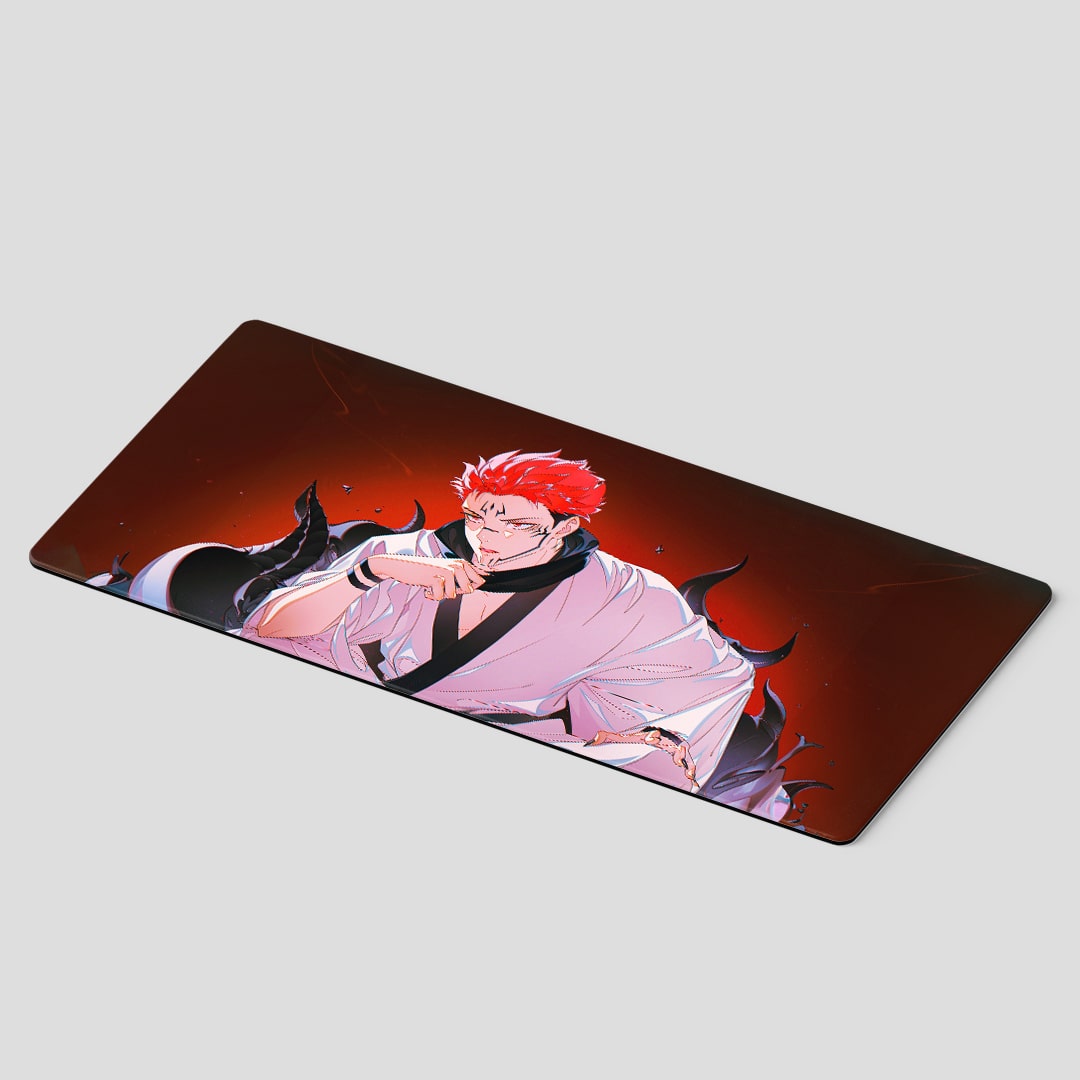 Jujutsu Kaisen Ryomen Sukuna throne design desk mat