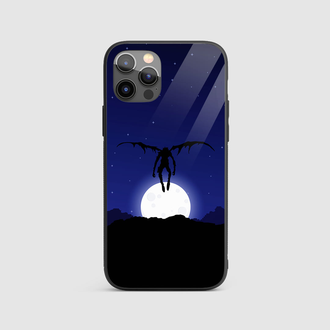 Ryuk Aesthetic Silicone Armored Phone Case featuring artistic and detailed artwork of Ryuk, the Shinigami.