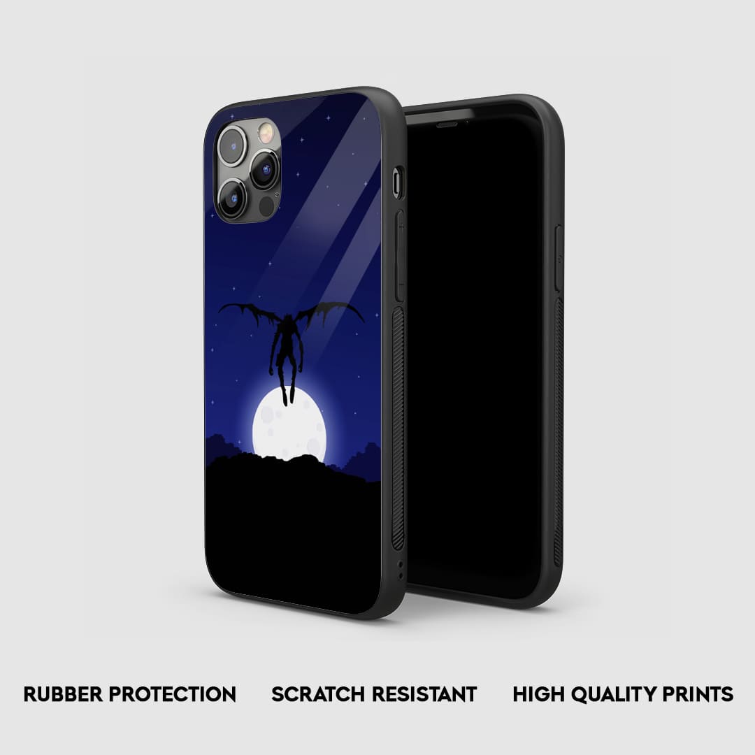 Side view of the Ryuk Aesthetic Armored Phone Case, highlighting its thick, protective silicone material.