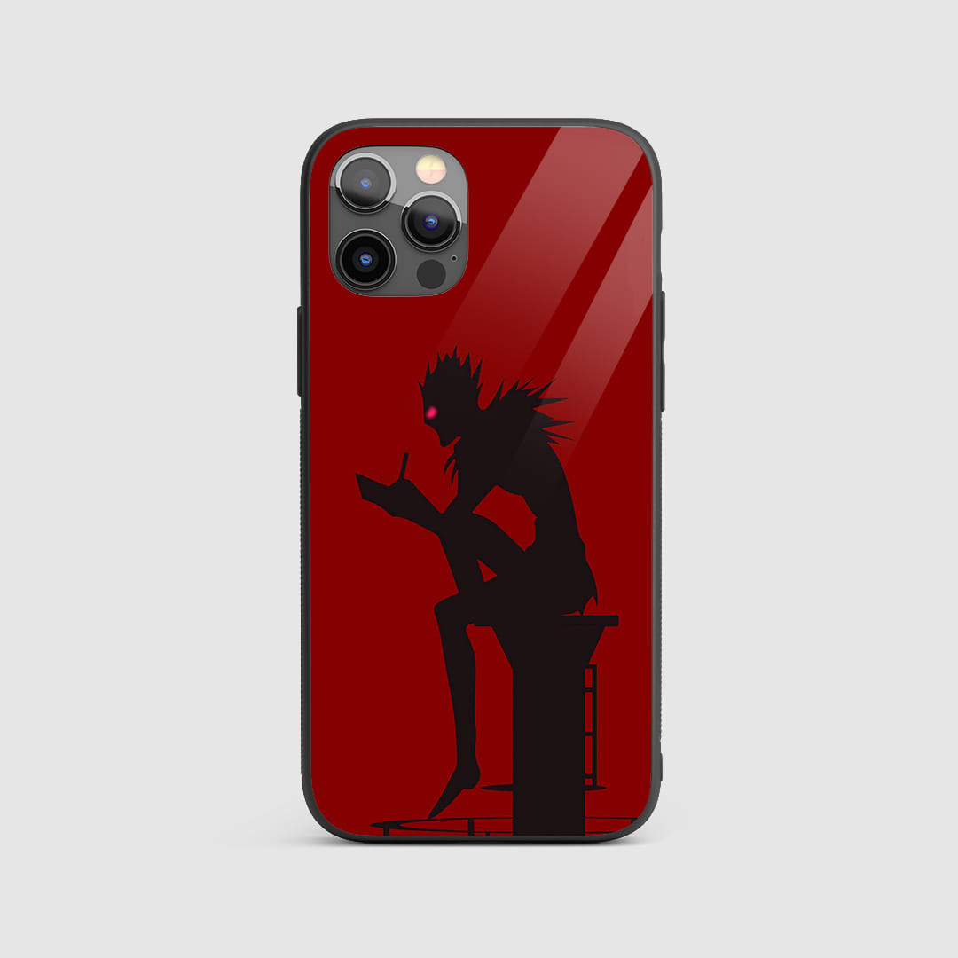 Ryuk Minimalist Silicone Armored Phone Case featuring simple and striking artwork of Ryuk.