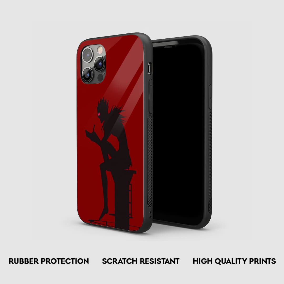 Side view of the Ryuk Minimalist Armored Phone Case, highlighting its thick, protective silicone material.