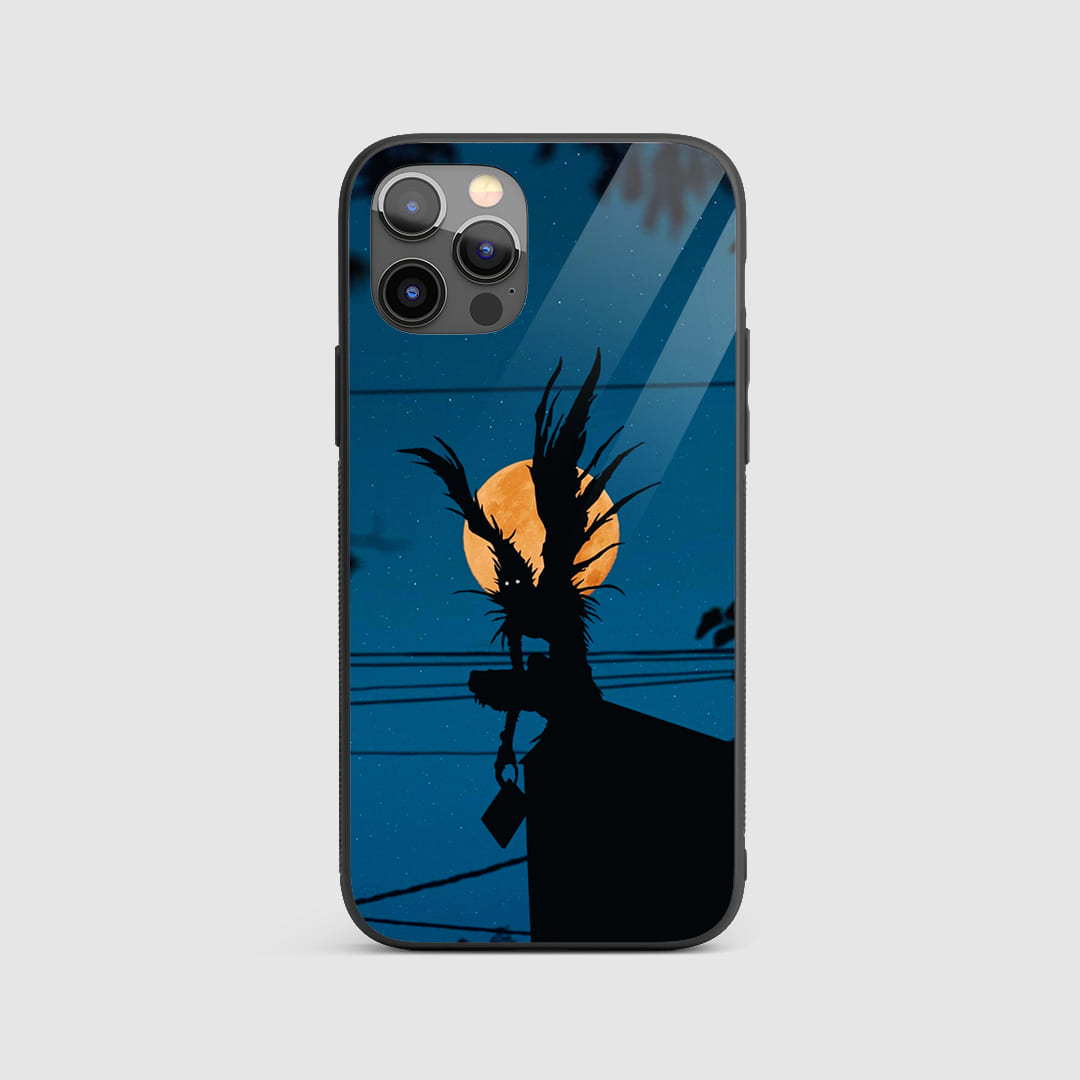 Ryuk Shinigami Realm Silicone Armored Phone Case featuring a haunting design of Ryuk in the Shinigami Realm.