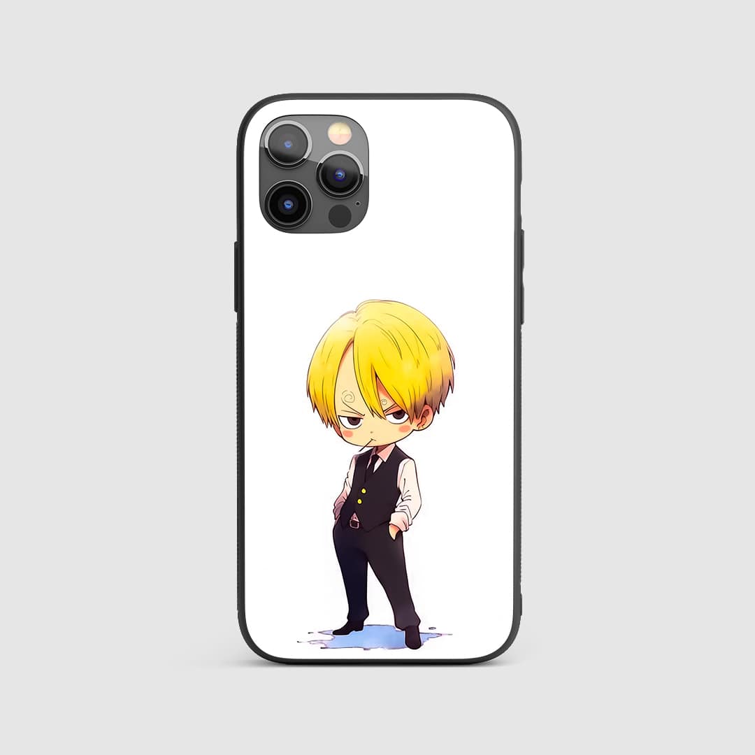 Sanji Ghibli Silicone Armored Phone Case front view with soft Ghibli design.