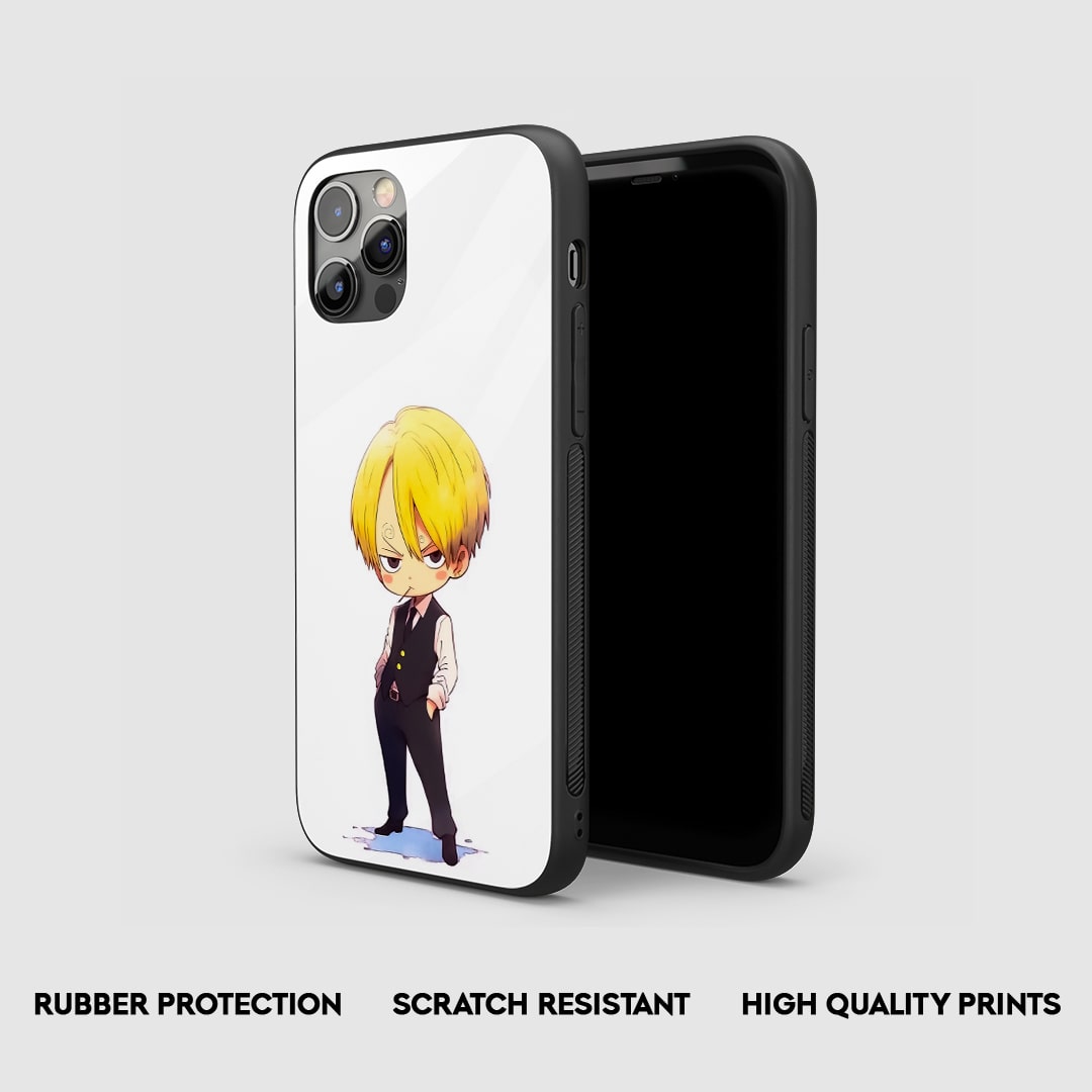 Side view of Sanji Ghibli Silicone Case with snug fit and button cutouts.