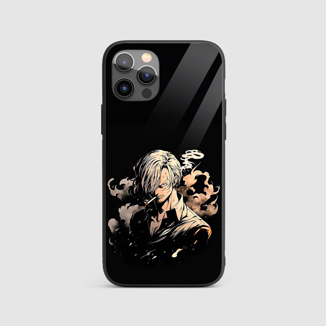 Sanji Minimal Silicone Armored Phone Case front view with clean design.