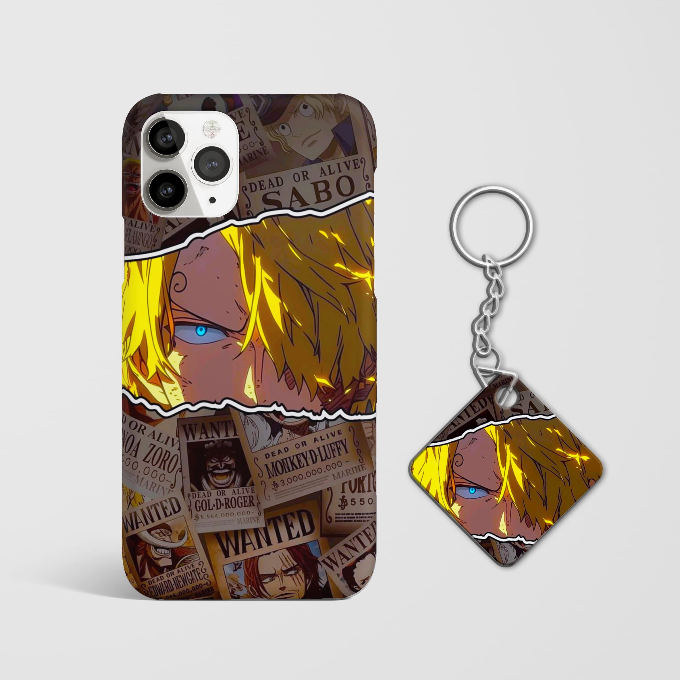 One piece sanji collage aesthetic mobile cover with Keychain