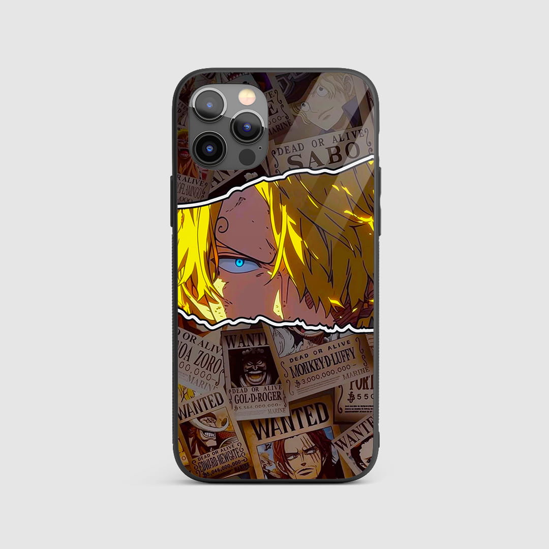 Sanji wanted poster collage silicone armored phone case