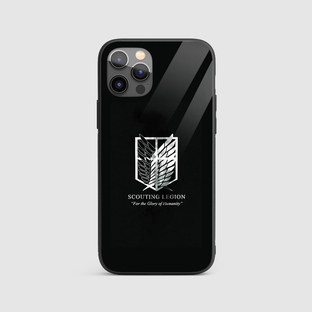 Scouting Legion Silicone Armored Phone Case front view with iconic emblem