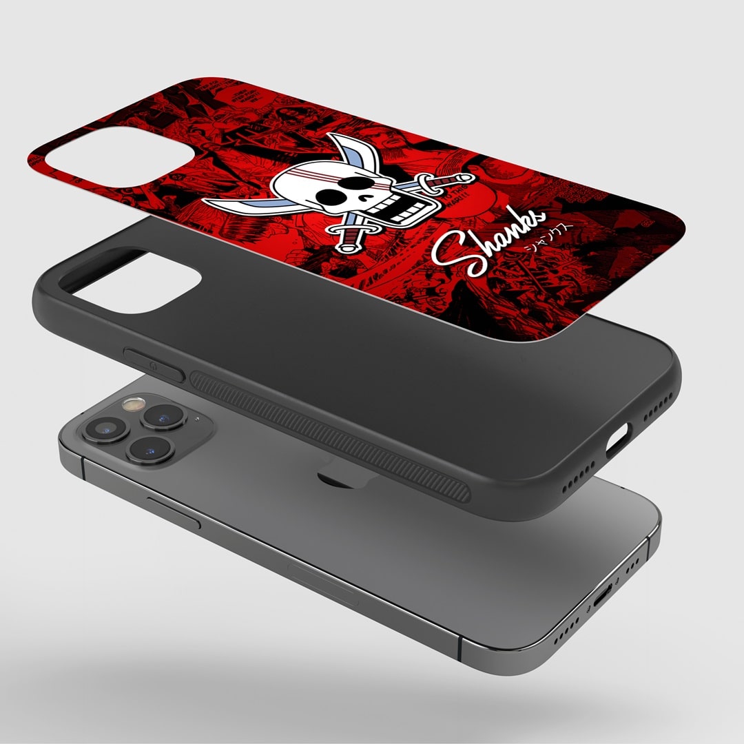 Shanks Design Phone Case installed on a smartphone, ensuring easy access to all device functionalities.
