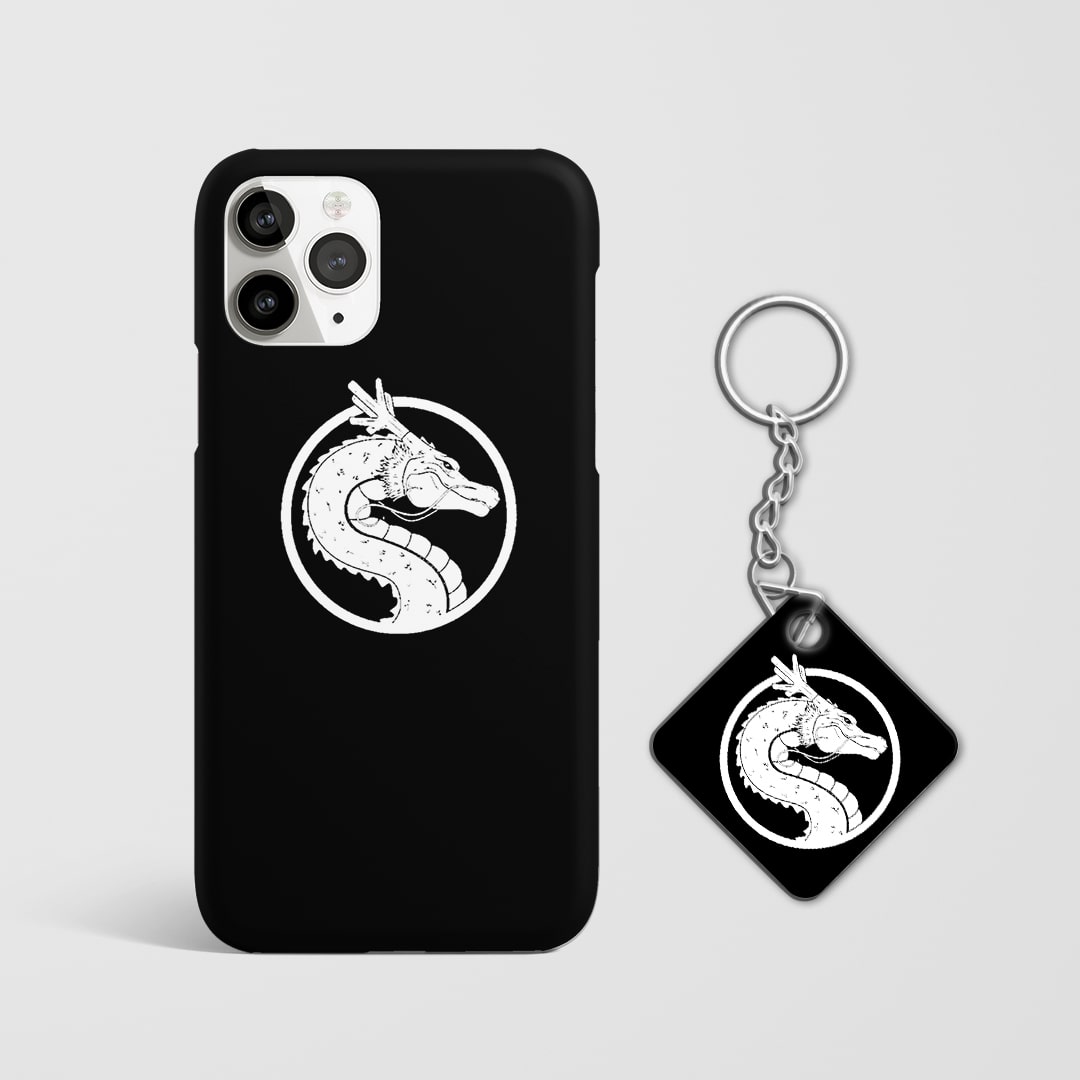 Durable Shenron Symbol phone cover with Keychain