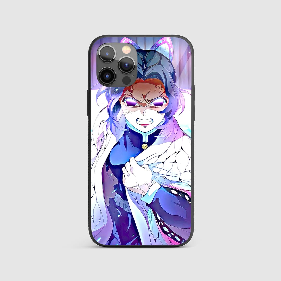 Shinobu Angry Silicone Armored Phone Case Demon Slayer
