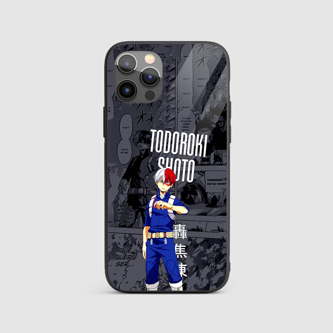 Shoto Todoroki Manga Silicone Armored Phone Case My Hero Academia