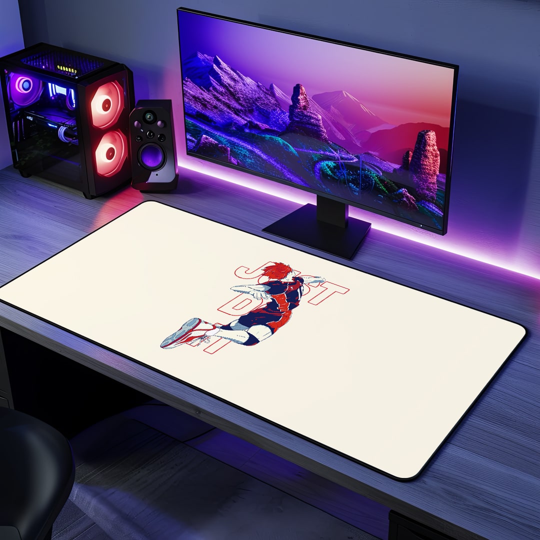Shoyo Hinata Desk Mat with vibrant anime artwork