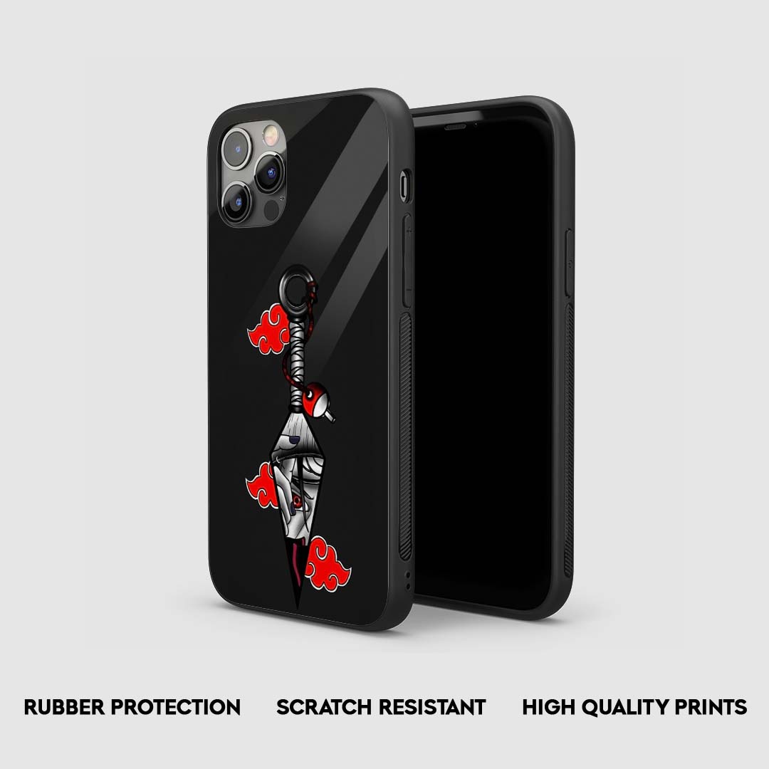 Side view of Itachi Kunai Silicone Armored Phone Case showing precise cutouts