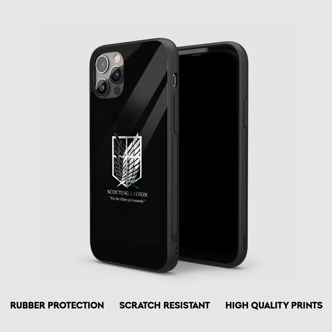 Side view of Scouting Legion Silicone Armored Phone Case showing precise cutouts