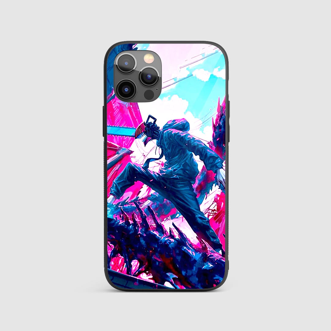 Skyline Slayer Silicone Armored Phone Case front design