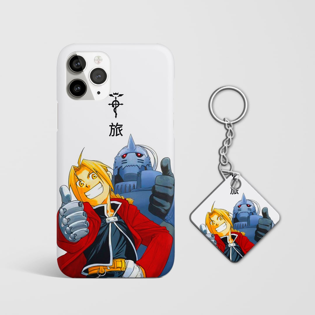 Durable protective anime phone case design with Keychain