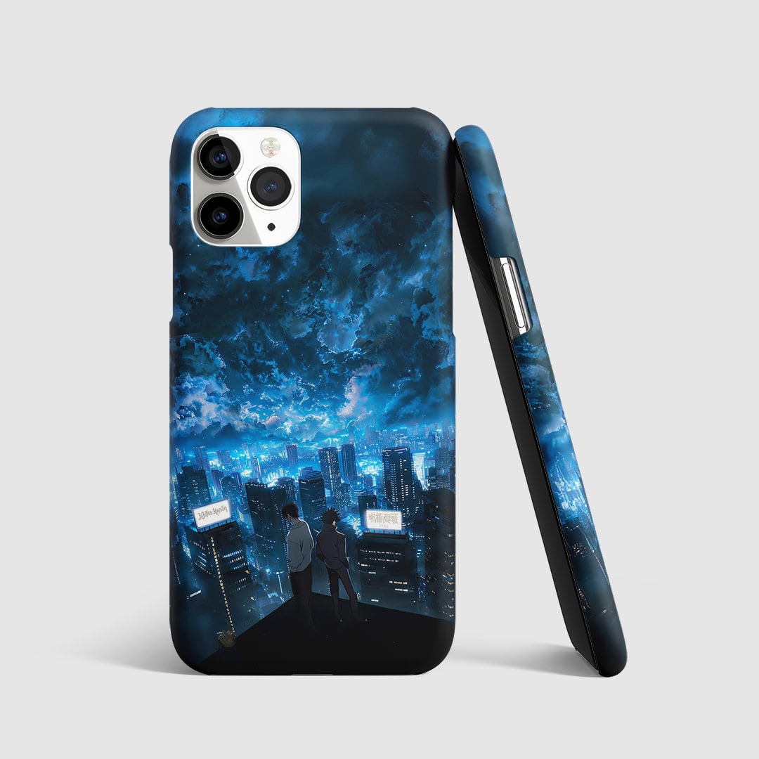 Solo Leveling City Phone Cover with dramatic cityscape design.