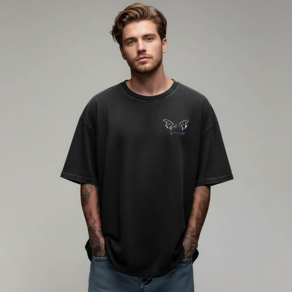 Solo Leveling oversized anime T-shirt front print Sung Jin-Woo design