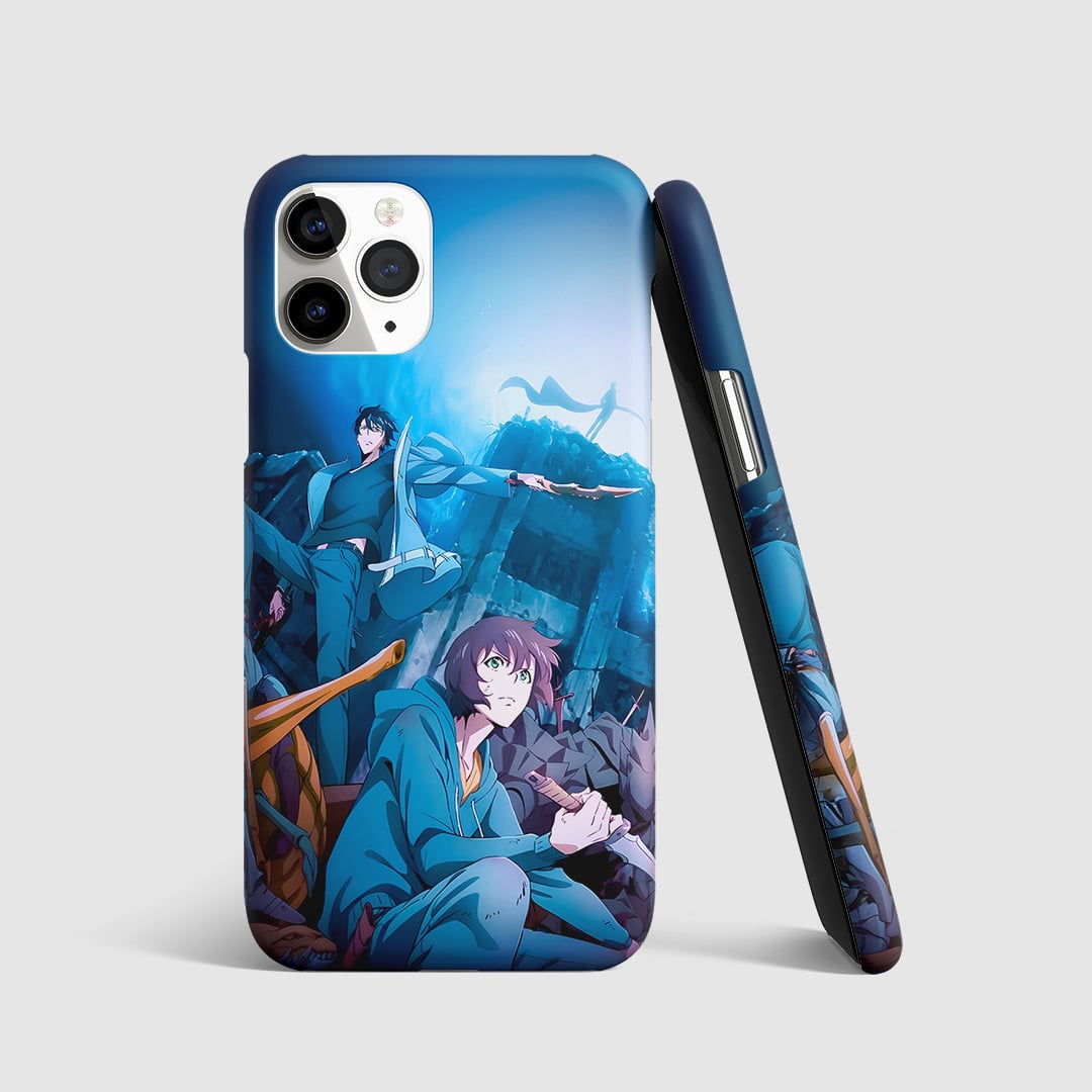 Solo Leveling Phone Cover front view with detailed Jinwoo artwork.