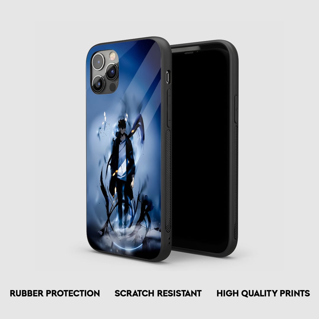 Side view of Jinwoo Silicone Armored Case with snug fit and clean cutouts.