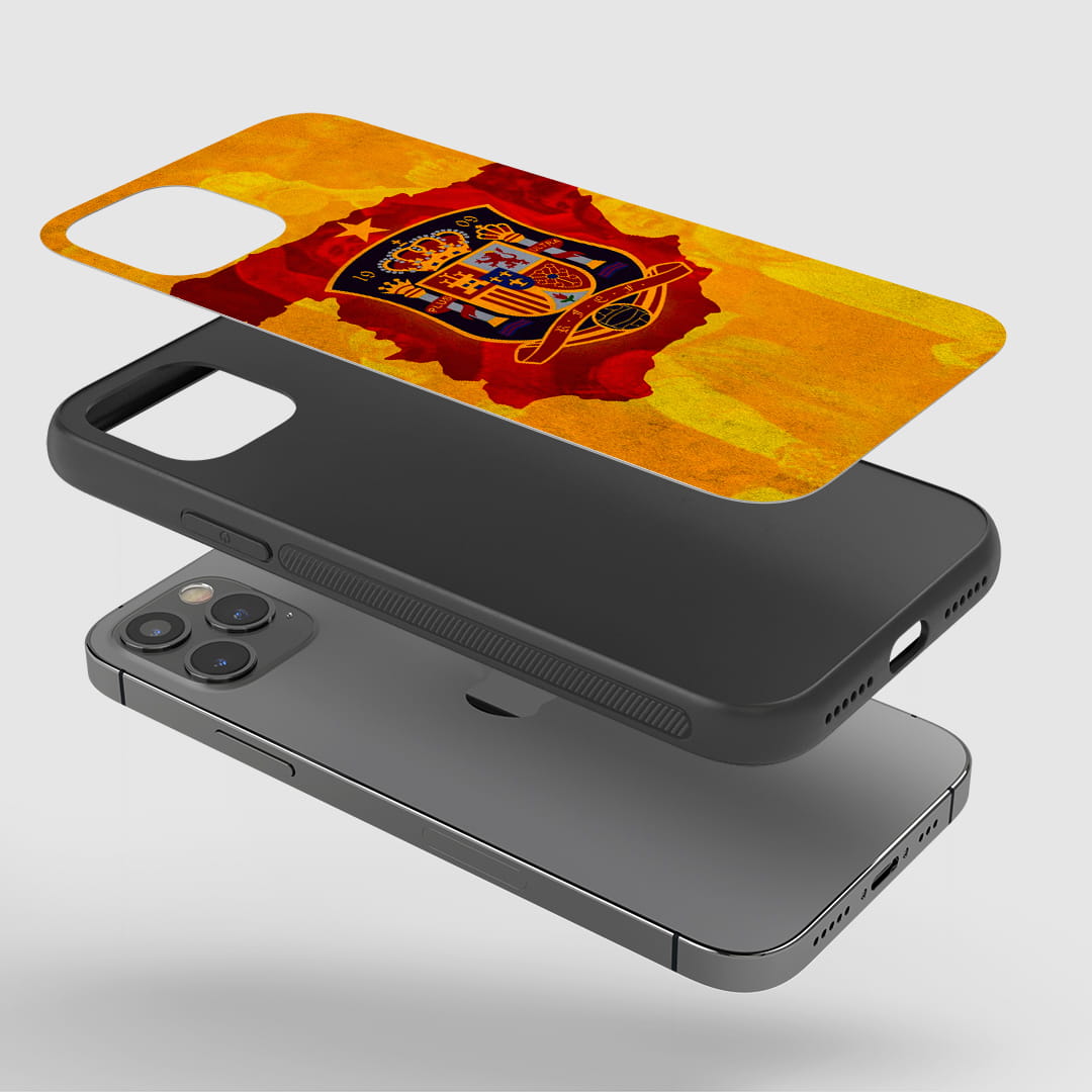 Spain Map Crest silicone phone case India