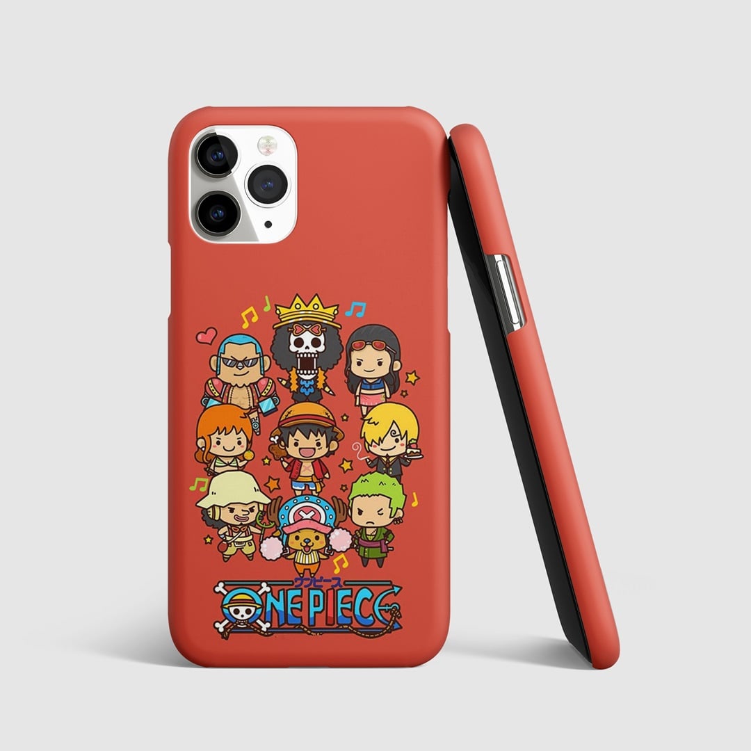 Straw Hat Pirate Crew Phone Cover featuring Luffy and his crew.