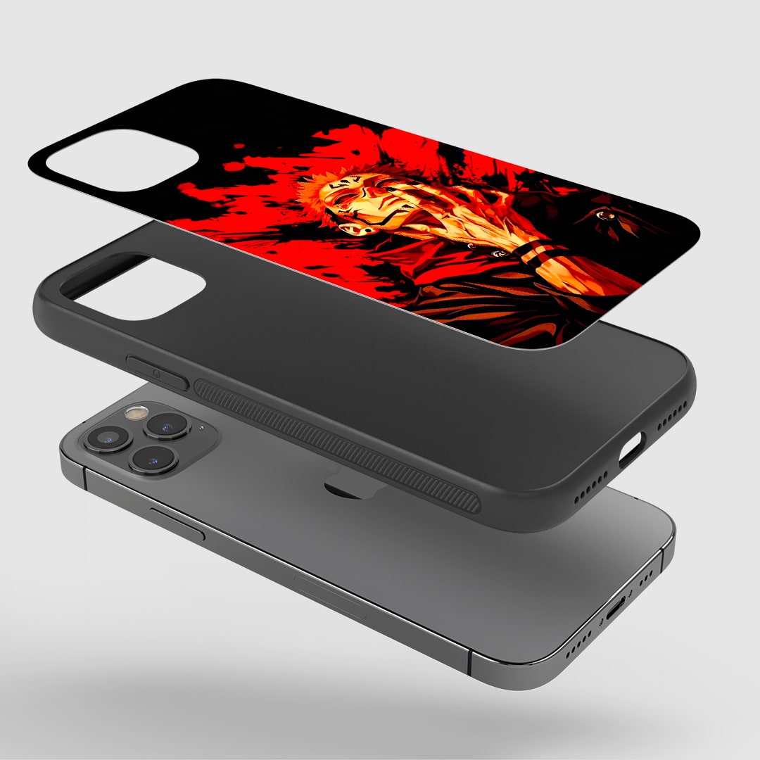 Cursed Sukuna artwork armored phone cover