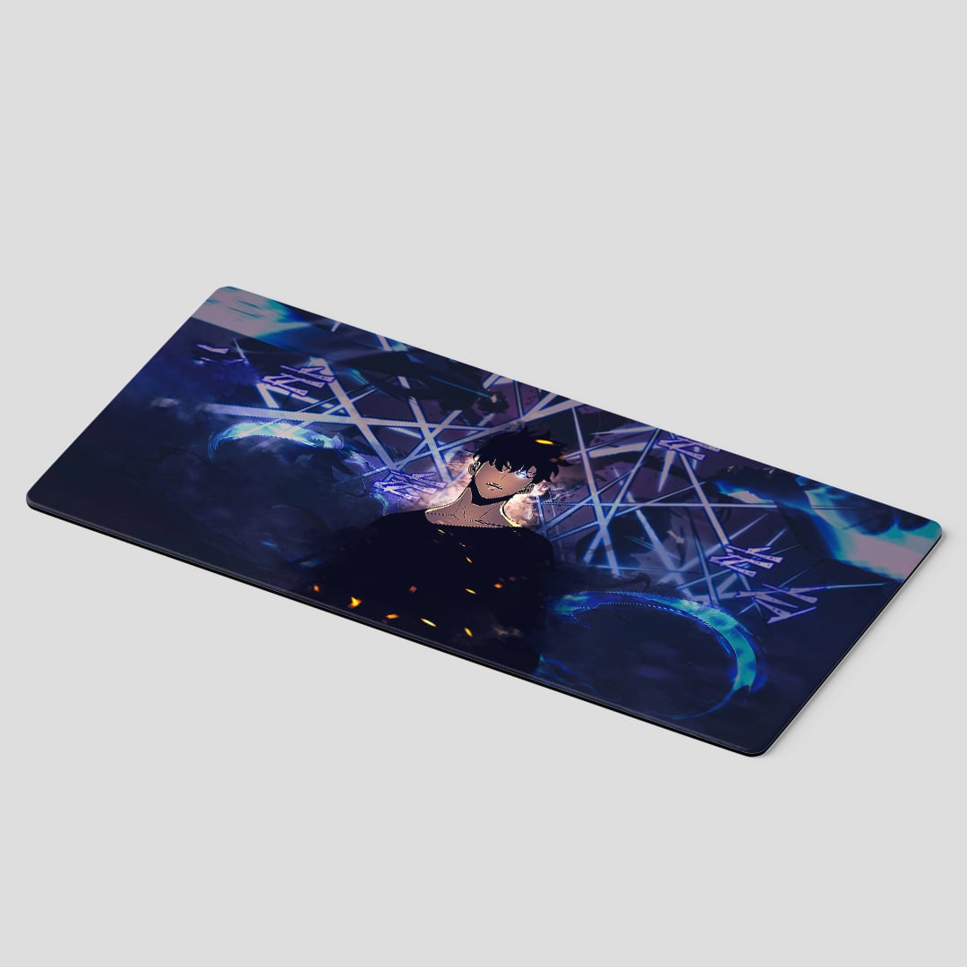 Solo Leveling Sung Jin-Woo Monarch transformation desk mat