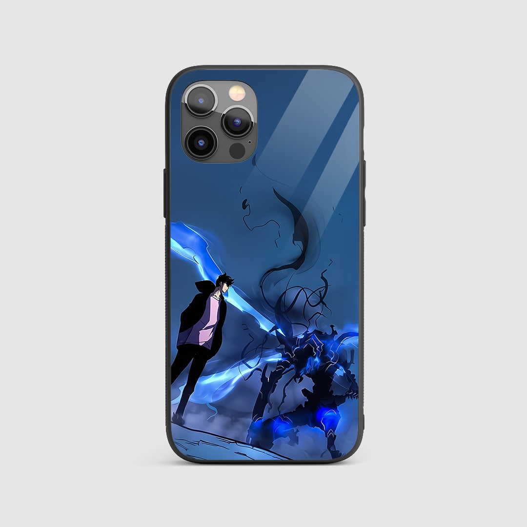 Beru Solo Leveling Silicone Armored Phone Case front view with fierce artwork.